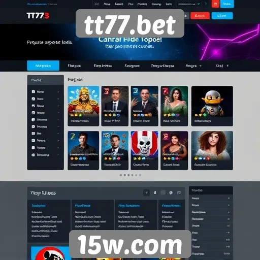Interface do usuário no site tt77.bet é amigável